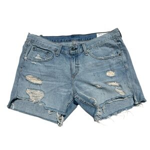 NWT Rag & Bone Dixon Boyfriend Shorts Distressed Size 29